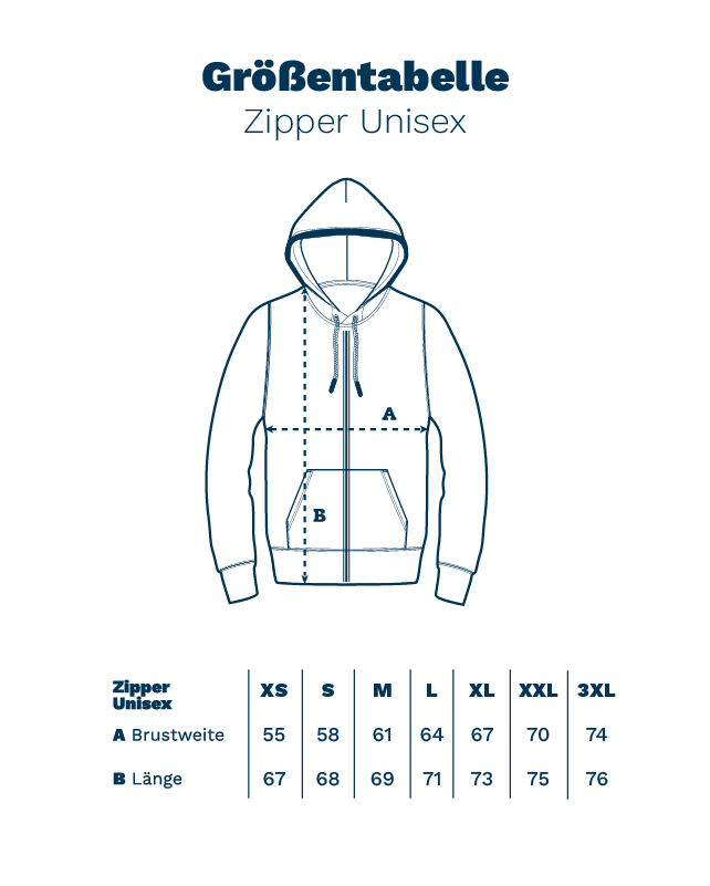 Leo Wellenherz - Sweatjacke | Bio-Baumwolle | Edler Stick