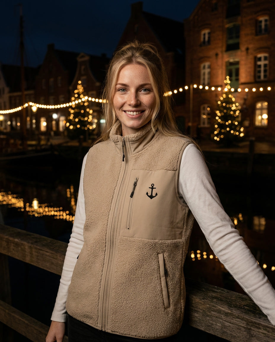 Anker Stick - Unisex Teddyweste | Edler Stick
