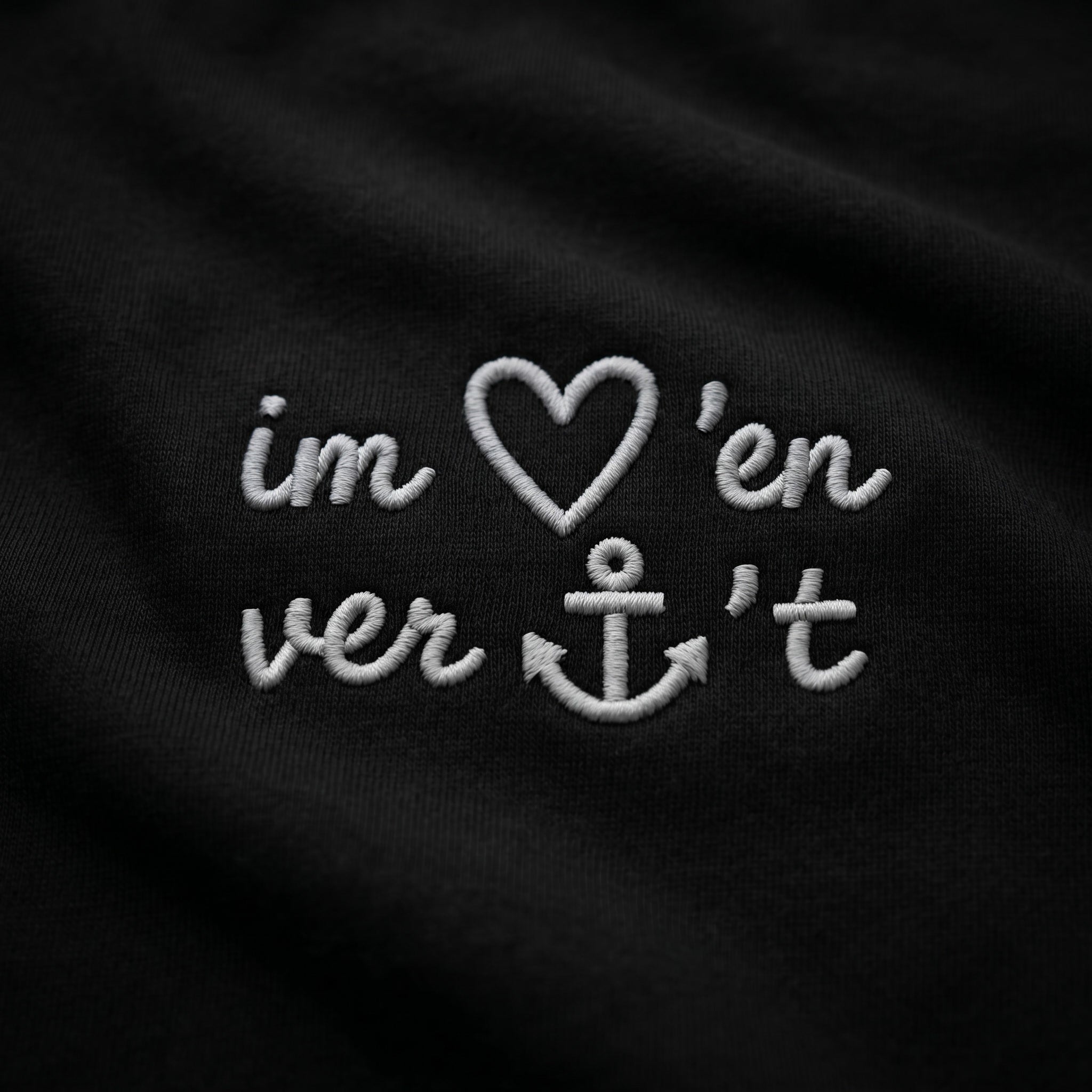 Im Herzen verankert Stick - Unisex Premium T-Shirt