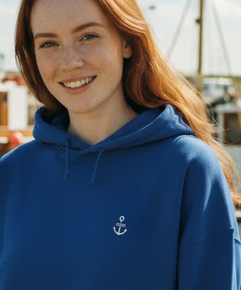 Unser Klassiker - Damen Premium Hoodie | Bio-Baumwolle | Edler Stick