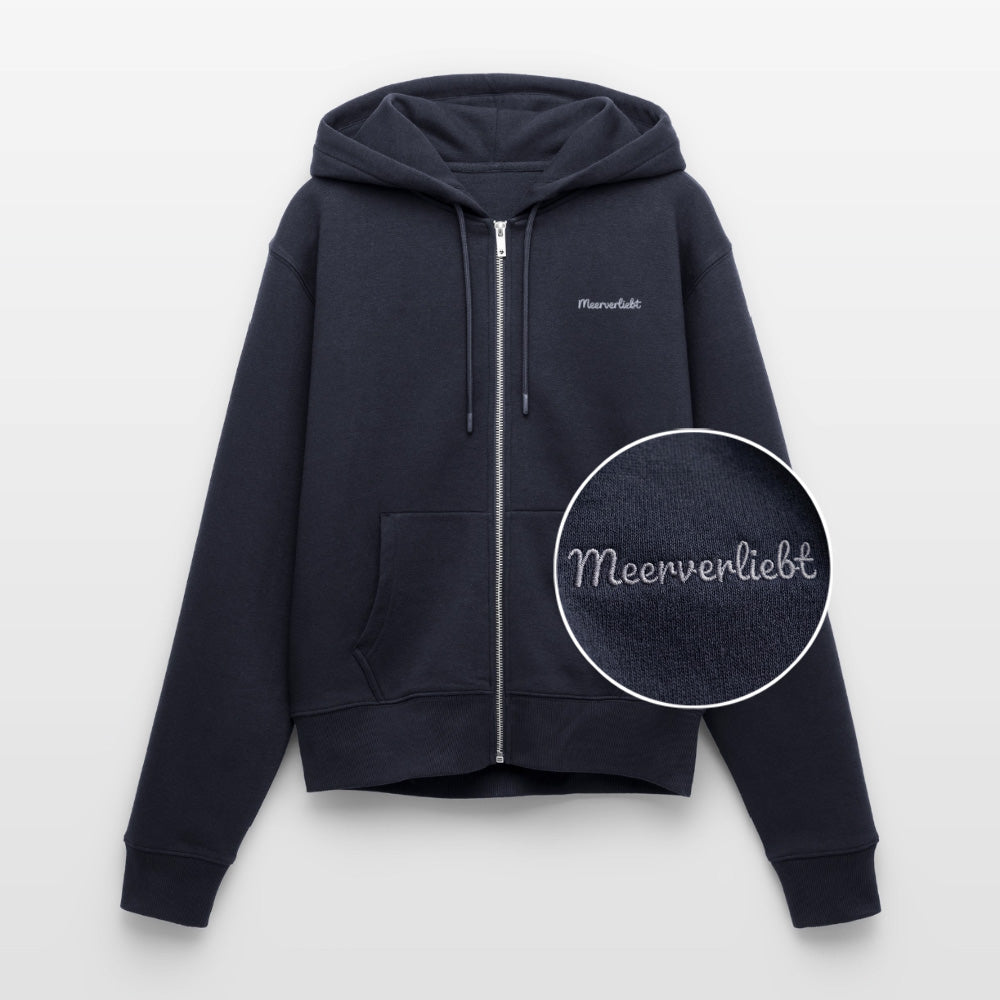 Meerverliebt Stick - Frauen Premium Kapuzenjacke