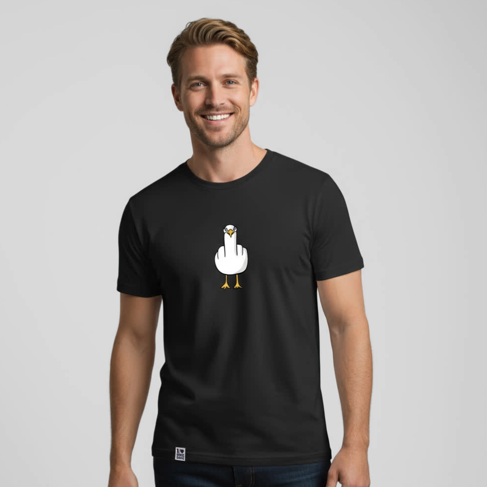 F**k You Möwe - Herren Shirt | 100% Bio-Baumwolle
