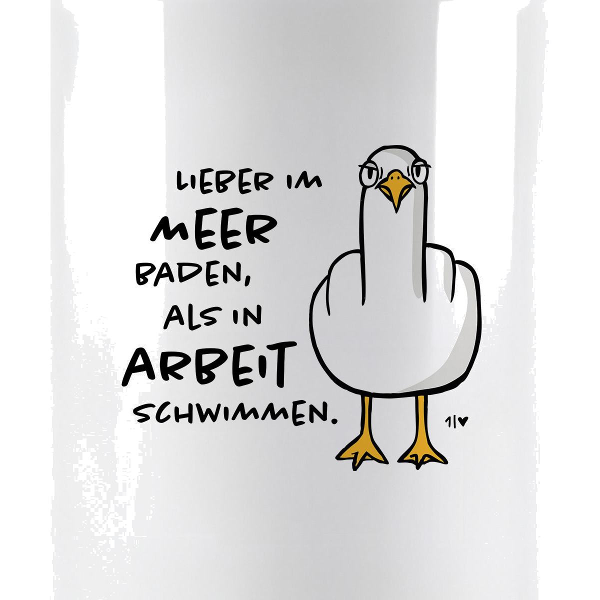 F**k You Möwe Keramik Tasse