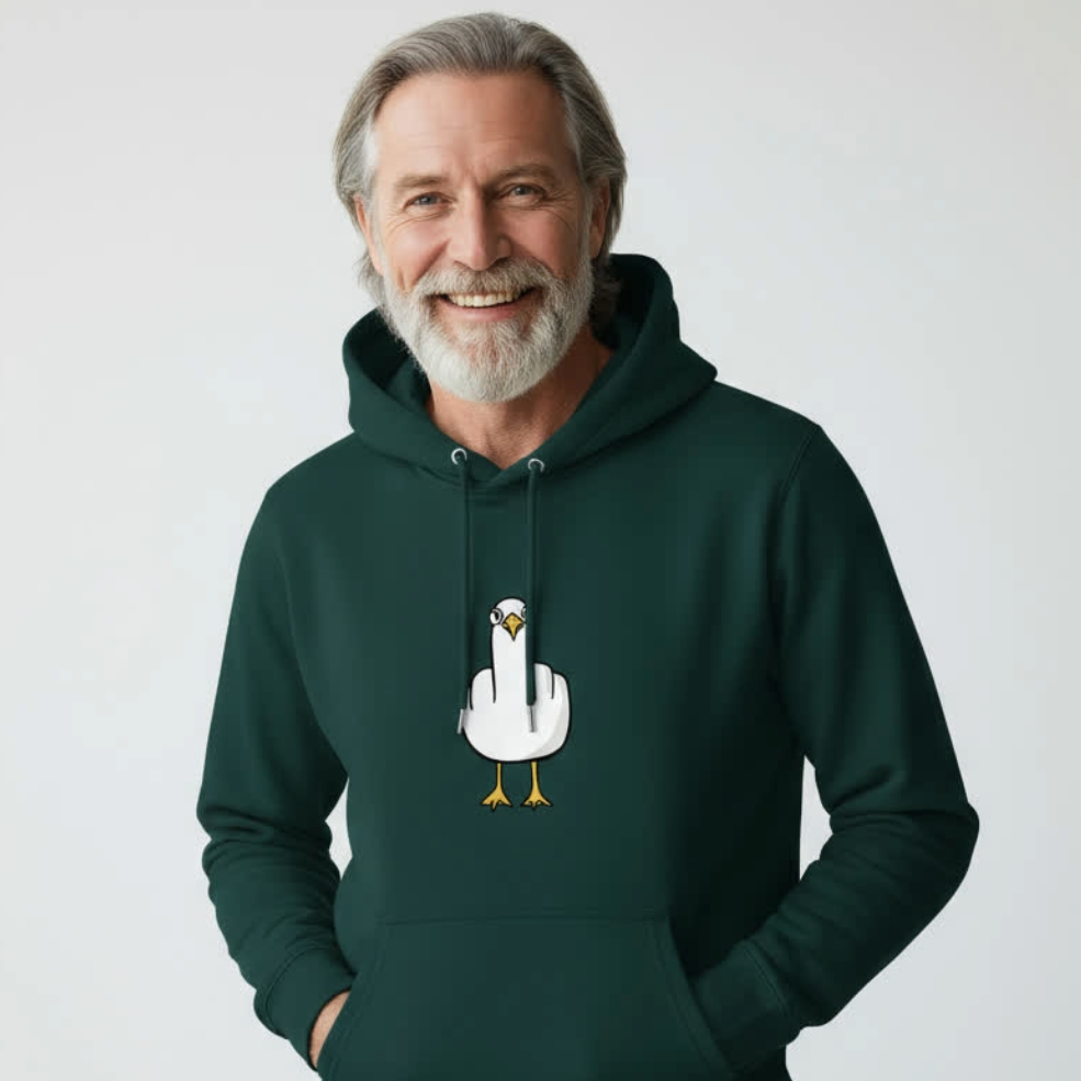 F**k YOU Möwe - Unisex Hoodie | 100% Bio-Baumwolle