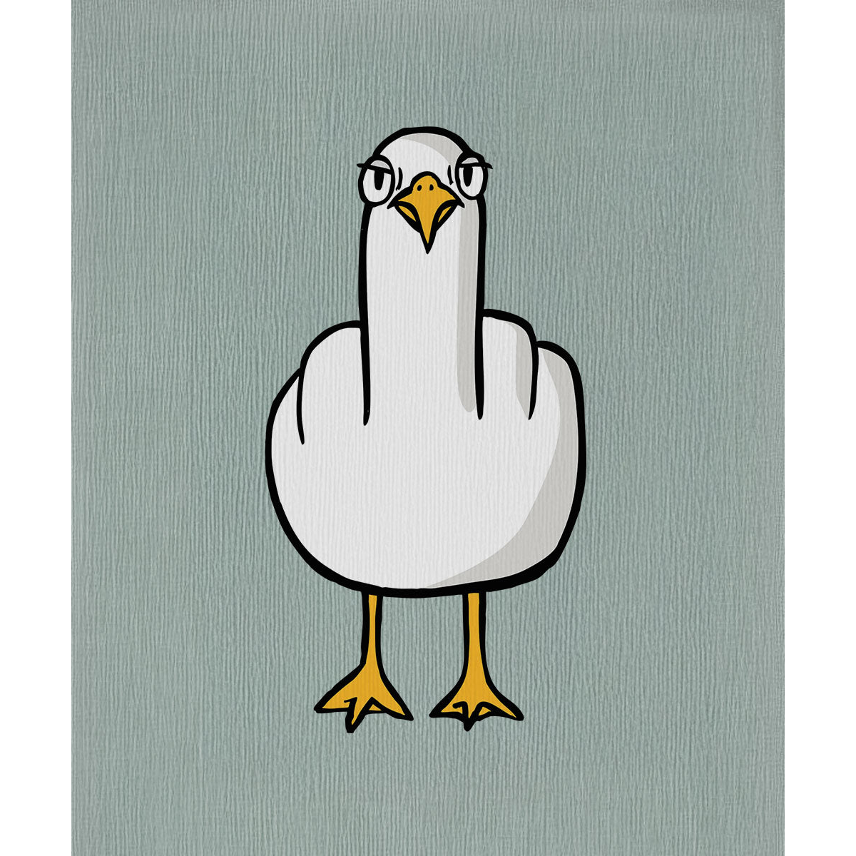 F**k YOU Möwe - Unisex Hoodie | 100% Bio-Baumwolle