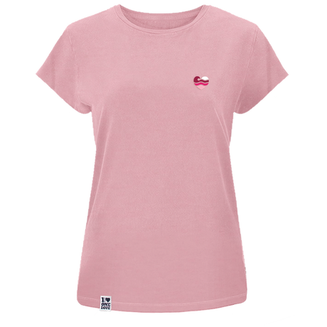 Wellenherz -  Damen Shirt | 100% Bio-Baumwolle | Edler Stick