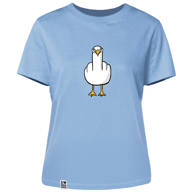 F**k You Möwe - Damen Shirt | 100% Bio-Baumwolle