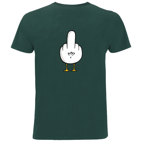 Fuck You Möwe - Herren Shirt | 100% Bio-Baumwolle | Backprint