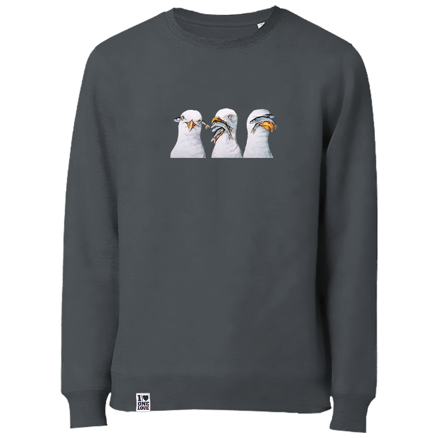 Unisex Sweater Möwenzauber – Fühl die Küste!
