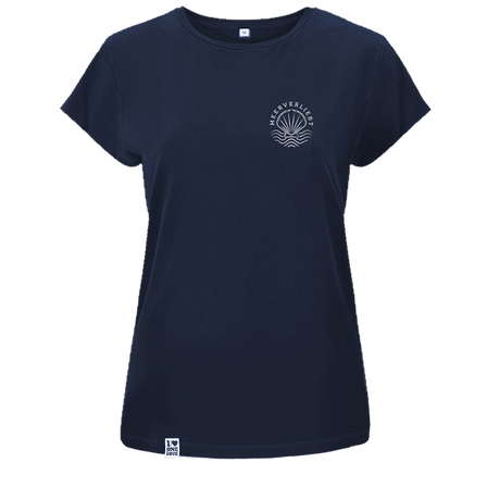 Muscheln -  Damen Shirt | 100% Bio-Baumwolle | Edler Stick