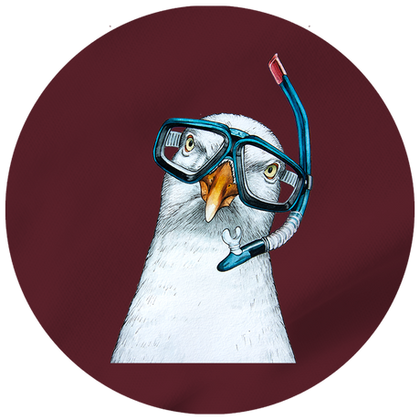 Haubentaucher - Herren Shirt | 100% Bio-Baumwolle