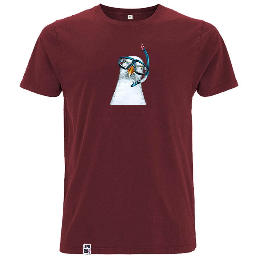 Haubentaucher - Herren Shirt | 100% Bio-Baumwolle