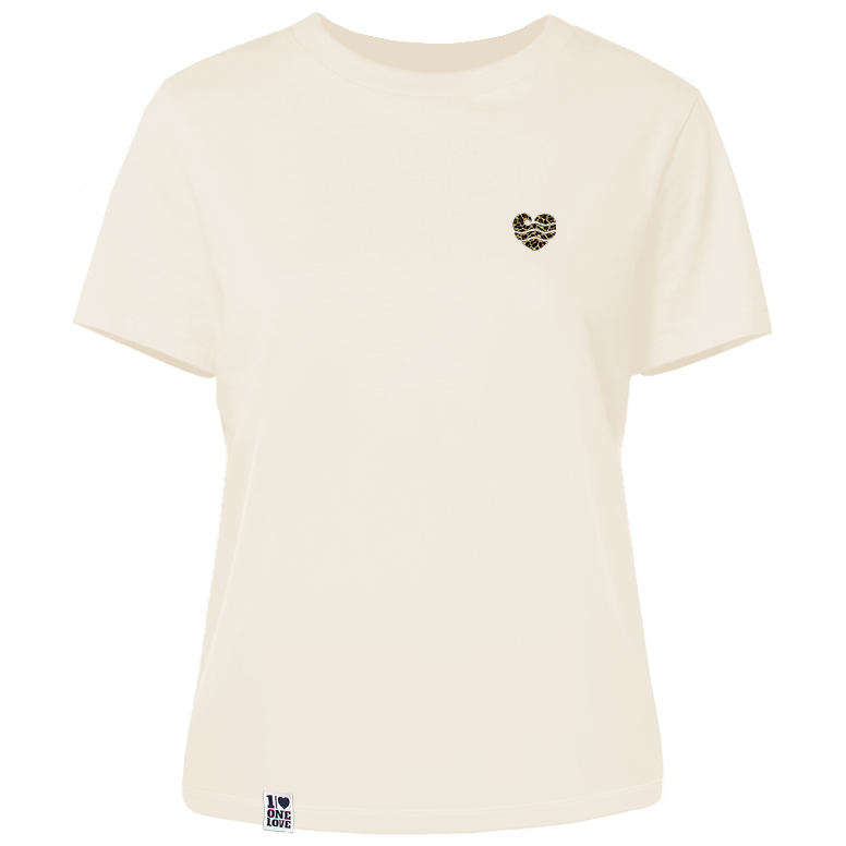 Wellenherz "Leo" – Damen Shirt | 100% Bio-Baumwolle | Edler Stick