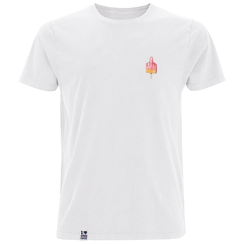 Mittelfinger Eis - Herren Shirt | 100% Bio-Baumwolle