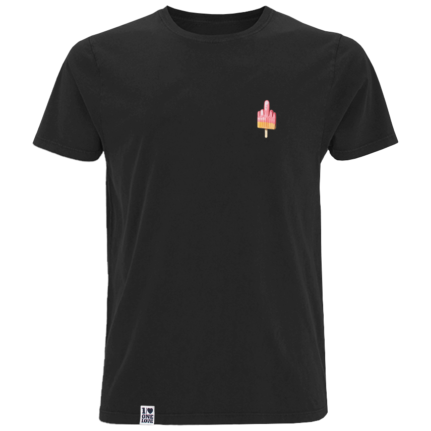 Mittelfinger Eis - Herren Shirt | 100% Bio-Baumwolle