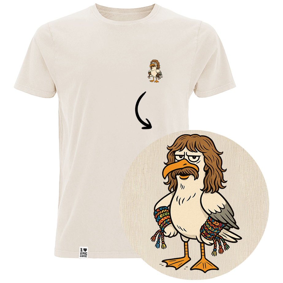 Möwe Wolle Shirt Herren Organic | 100% Bio-Baumwolle