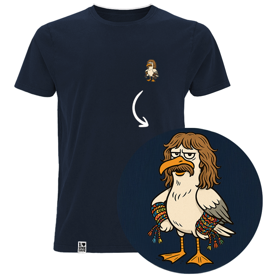 Möwe Wolle Shirt Herren Organic | 100% Bio-Baumwolle