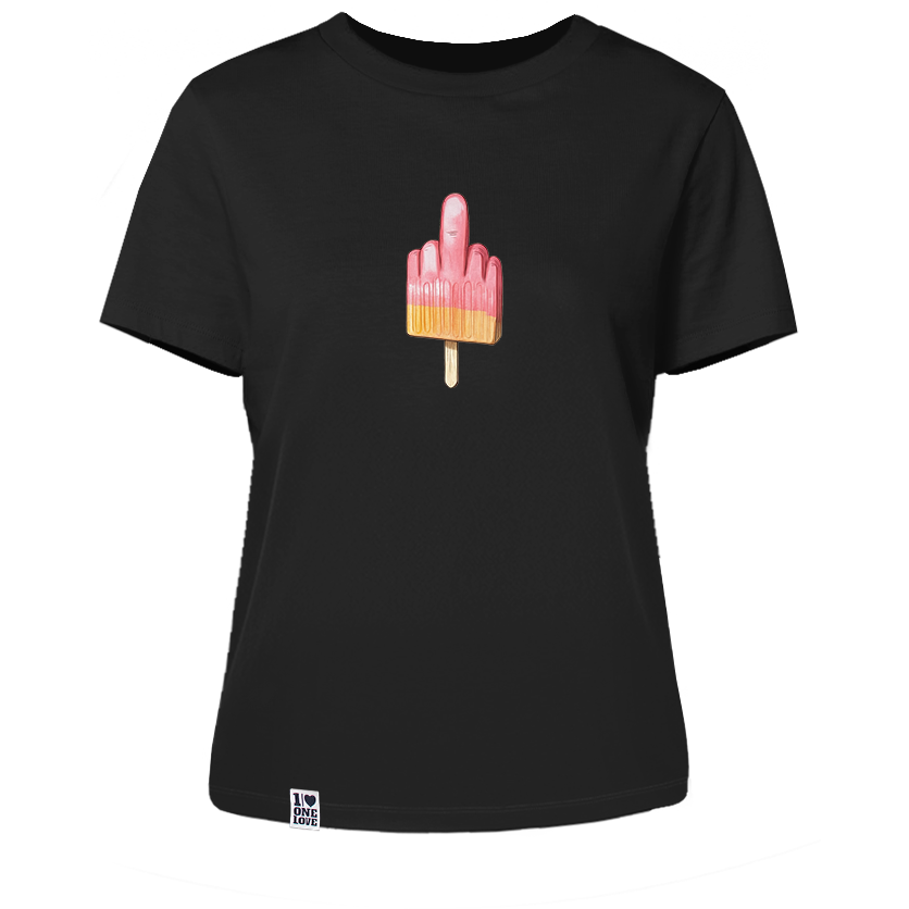 Mittelfinger Eis - Damen Shirt | 100% Bio-Baumwolle