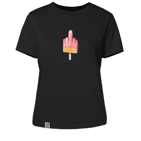 Mittelfinger Eis - Damen Shirt | 100% Bio-Baumwolle