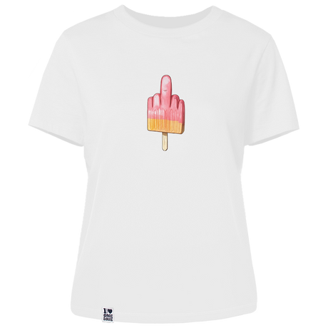 Mittelfinger Eis - Damen Shirt | 100% Bio-Baumwolle
