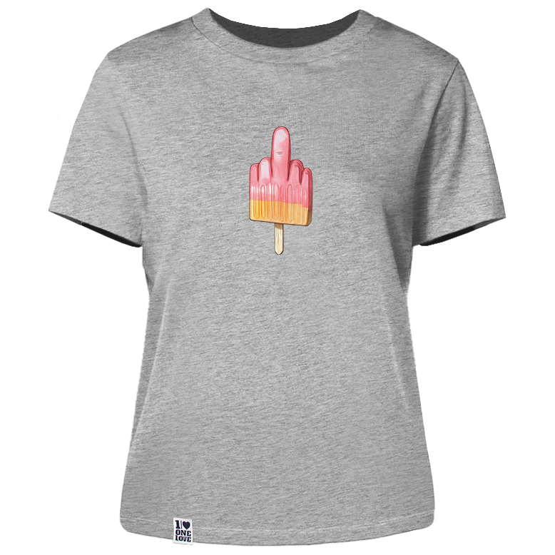 Mittelfinger Eis - Damen Shirt | 100% Bio-Baumwolle