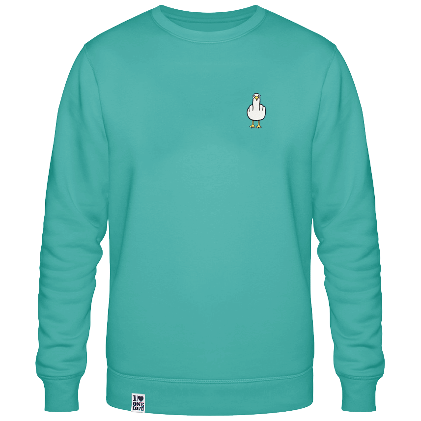 F**k You Möwe - Unisex Sweater | 100% Bio-Baumwolle | Edler Stick