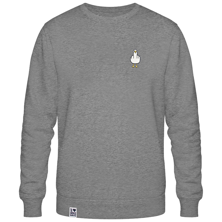 F**k You Möwe - Unisex Sweater | 100% Bio-Baumwolle | Edler Stick