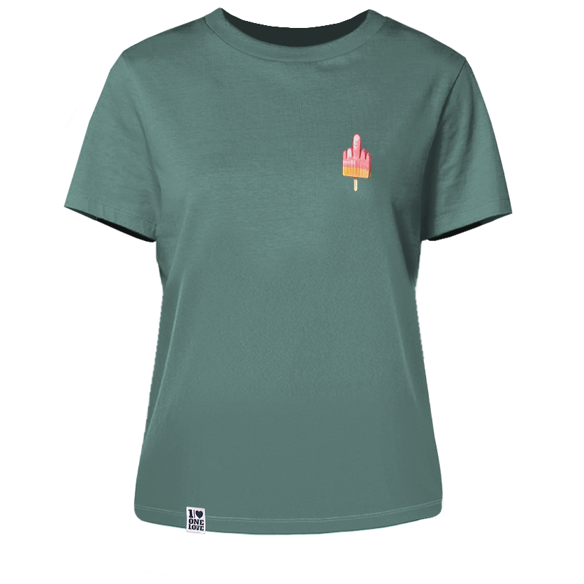 Mittelfinger Eis - Damen Shirt | 100% Bio-Baumwolle
