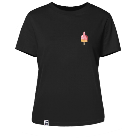 Mittelfinger Eis - Damen Shirt  | 100% Bio-Baumwolle