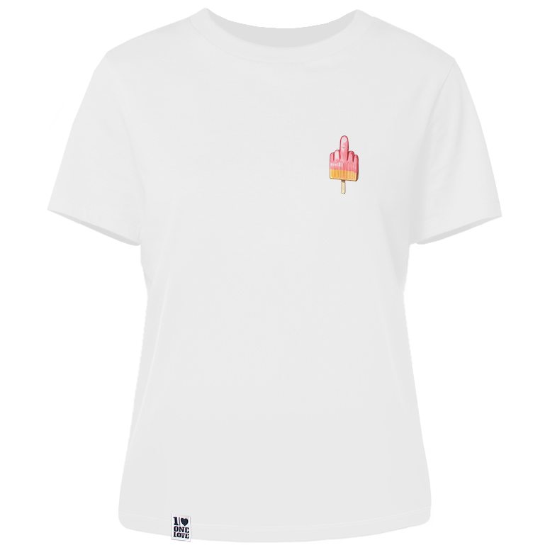 Mittelfinger Eis - Damen Shirt | 100% Bio-Baumwolle