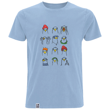 Maritimes Möwen - Herren Shirt | 100% Bio-Baumwolle