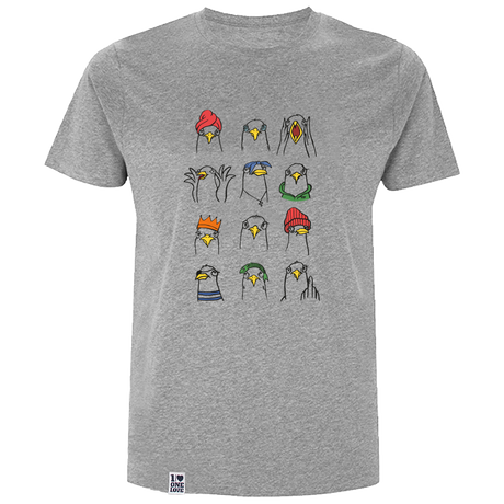 Maritimes Möwen - Herren Shirt | 100% Bio-Baumwolle