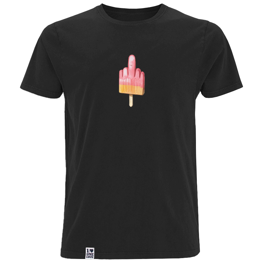 Mittelfinger - Herren Shirt | 100% Bio-Baumwolle