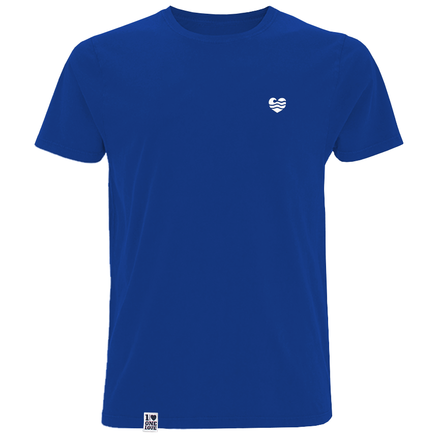 Wellenherz – HerrenShirt | 100% Bio-Baumwolle | Edler Stick