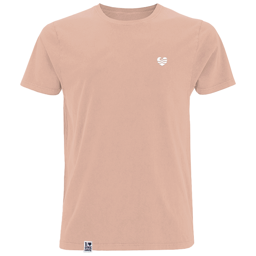 Wellenherz – HerrenShirt | 100% Bio-Baumwolle | Edler Stick