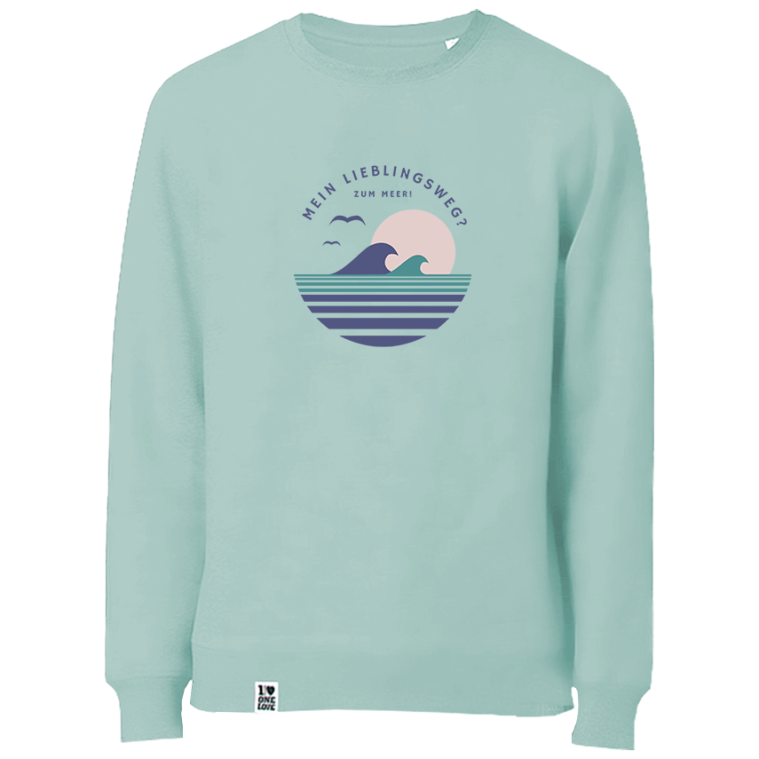 Dein Meerweg – Kuschel-Sweater mint