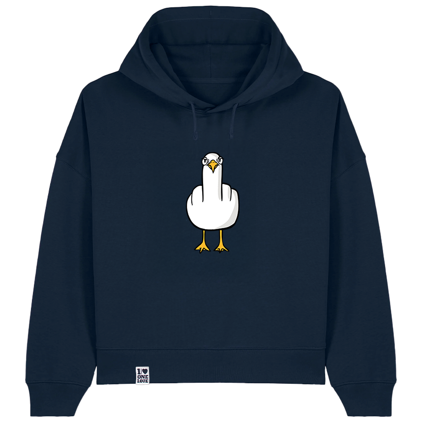 F**k You Möwe - Damen Hoodie | Bio-Baumwolle