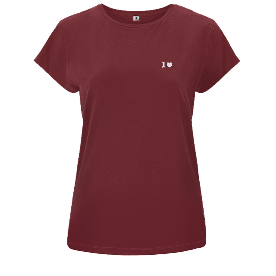 ONELOVE -  Damen Shirt | 100% Bio-Baumwolle | Edler Stick