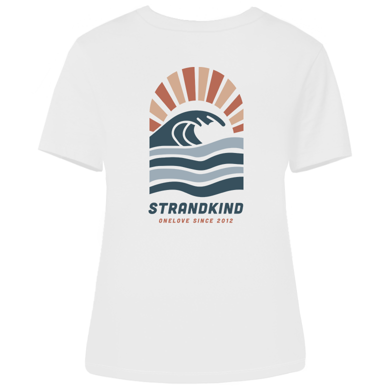 Strandkind – Damen Shirt | 100% Bio-Baumwolle | Backprint