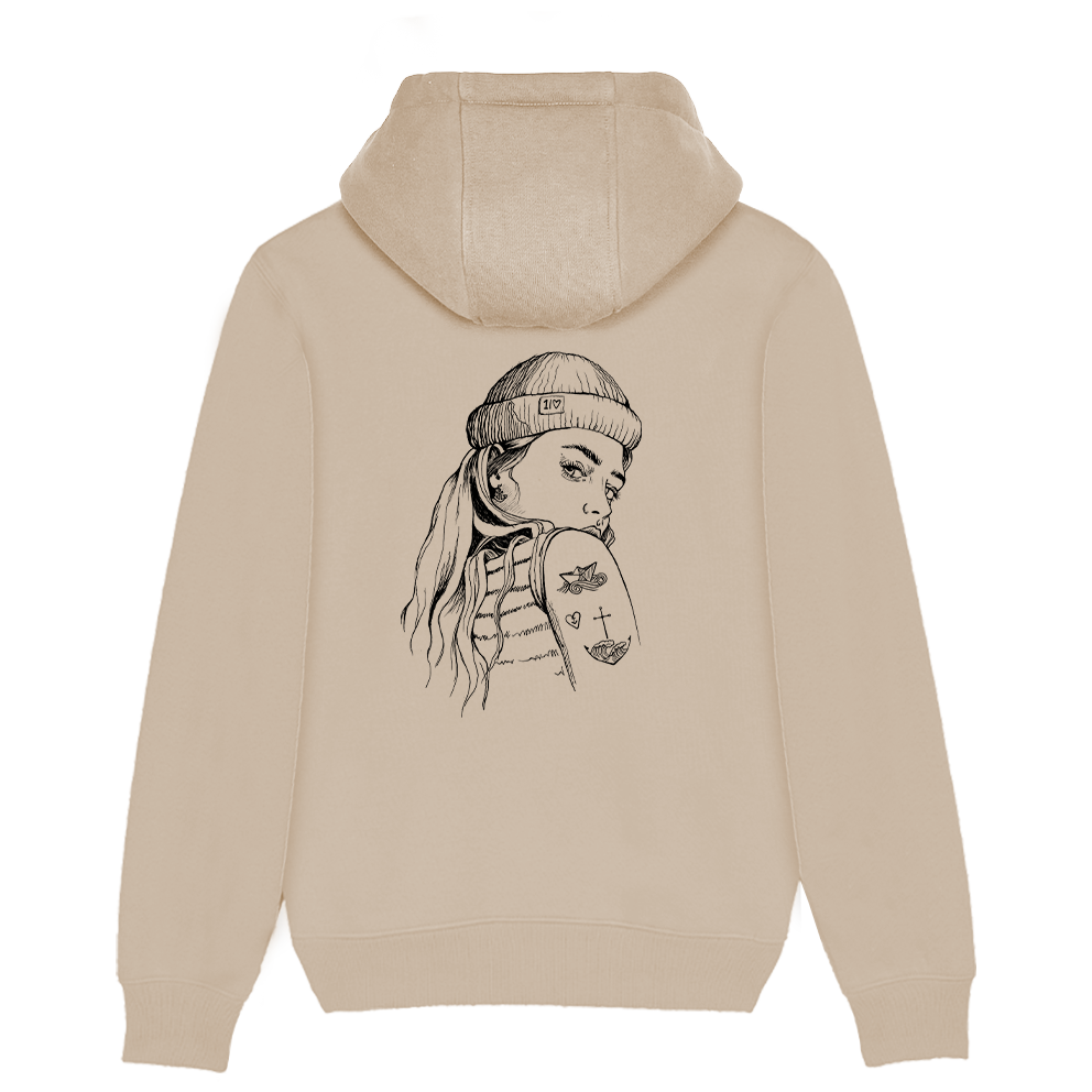 Skipperin Lucy – Unisex Hoodie | 100% Bio-Baumwolle | Backprint