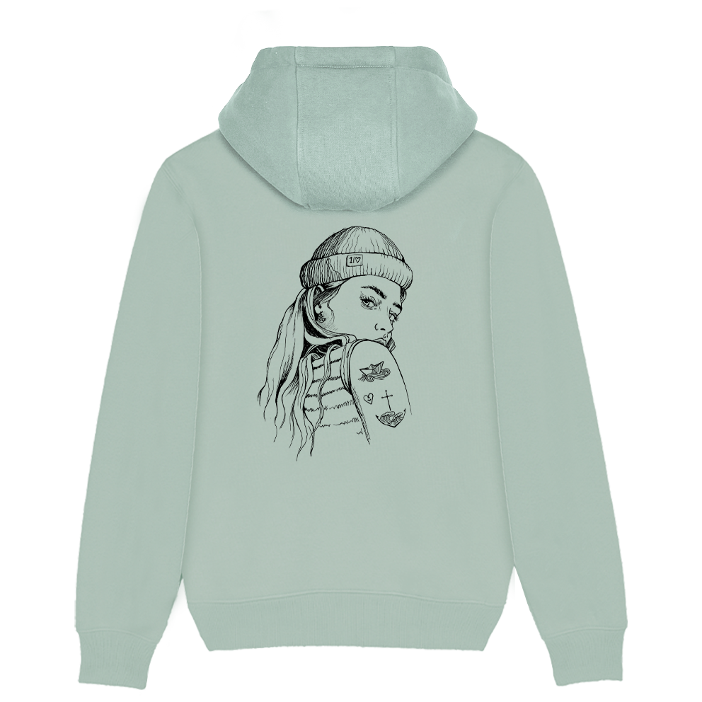 Skipperin Lucy – Unisex Hoodie | 100% Bio-Baumwolle | Backprint