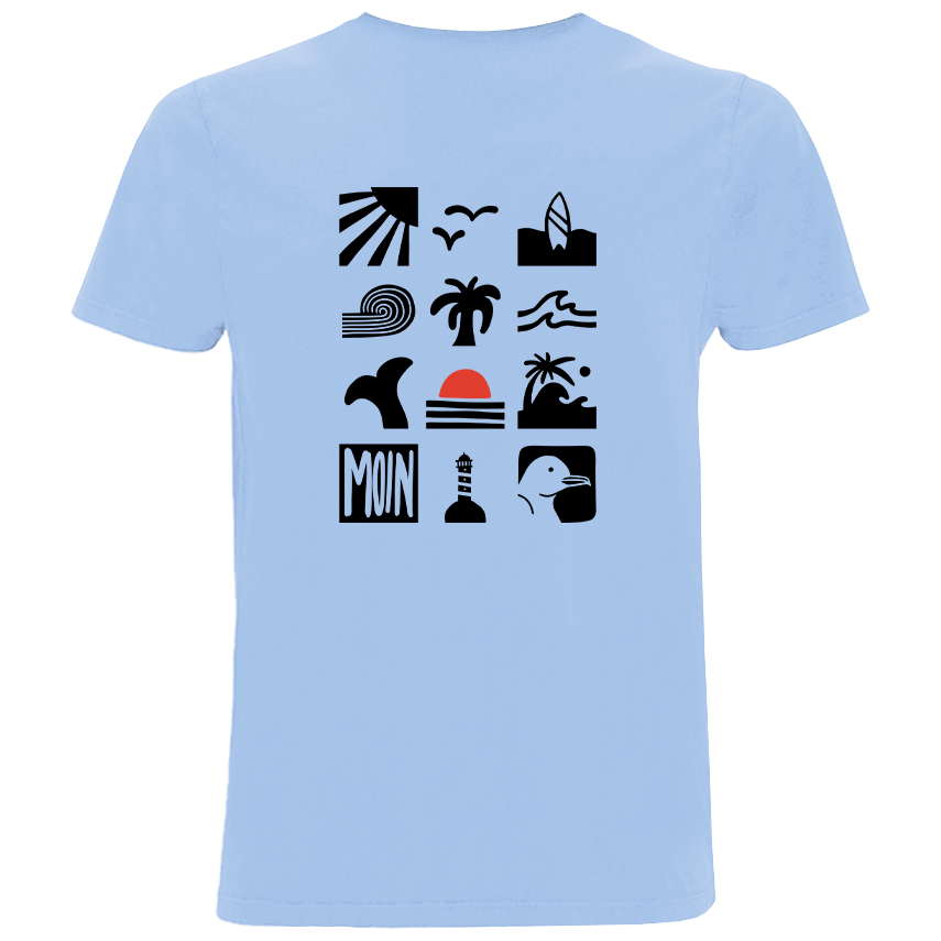 Meer in Sicht - Herren Shirt | 100% Bio-Baumwolle | Backprint