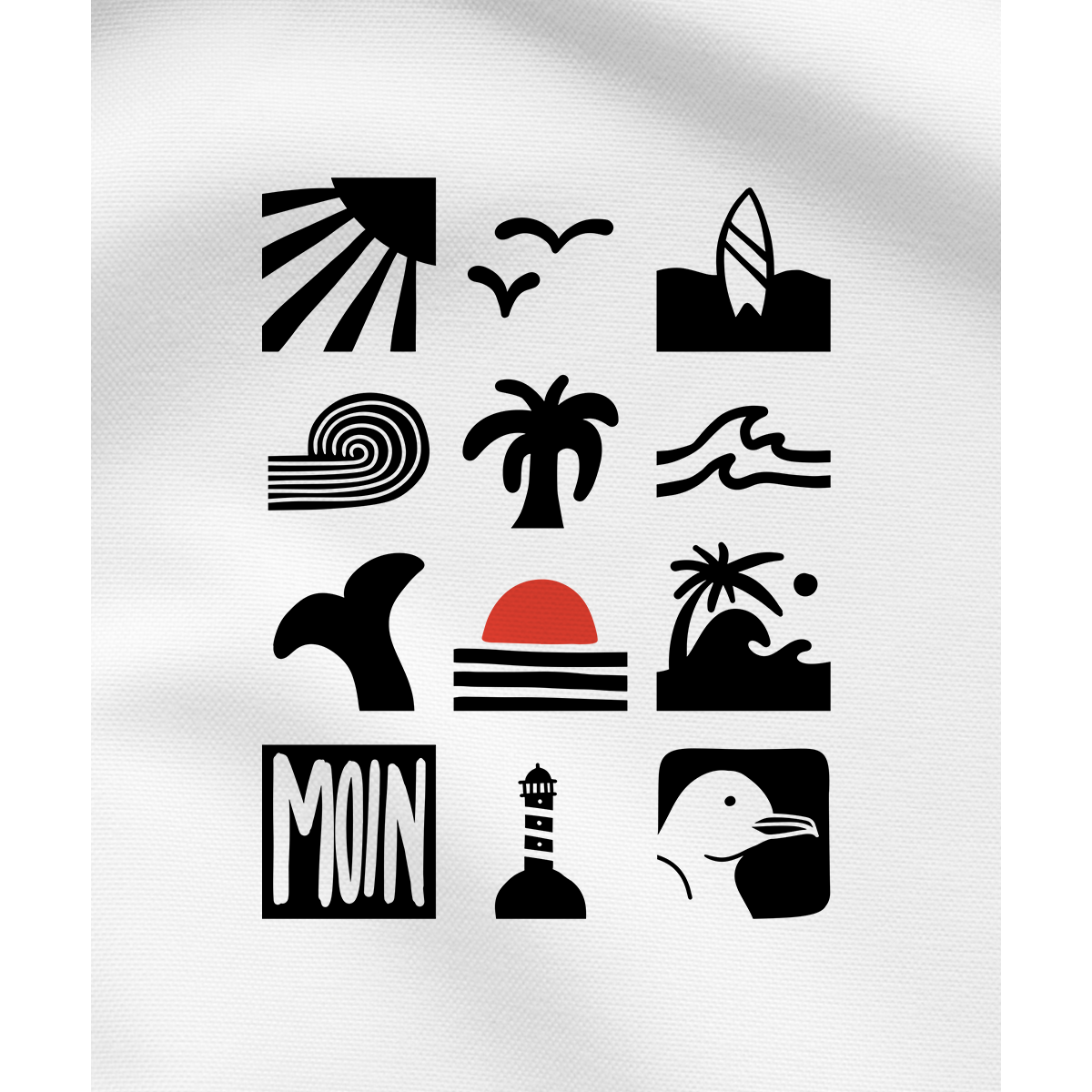 Meer in Sicht - Herren Shirt | 100% Bio-Baumwolle | Backprint