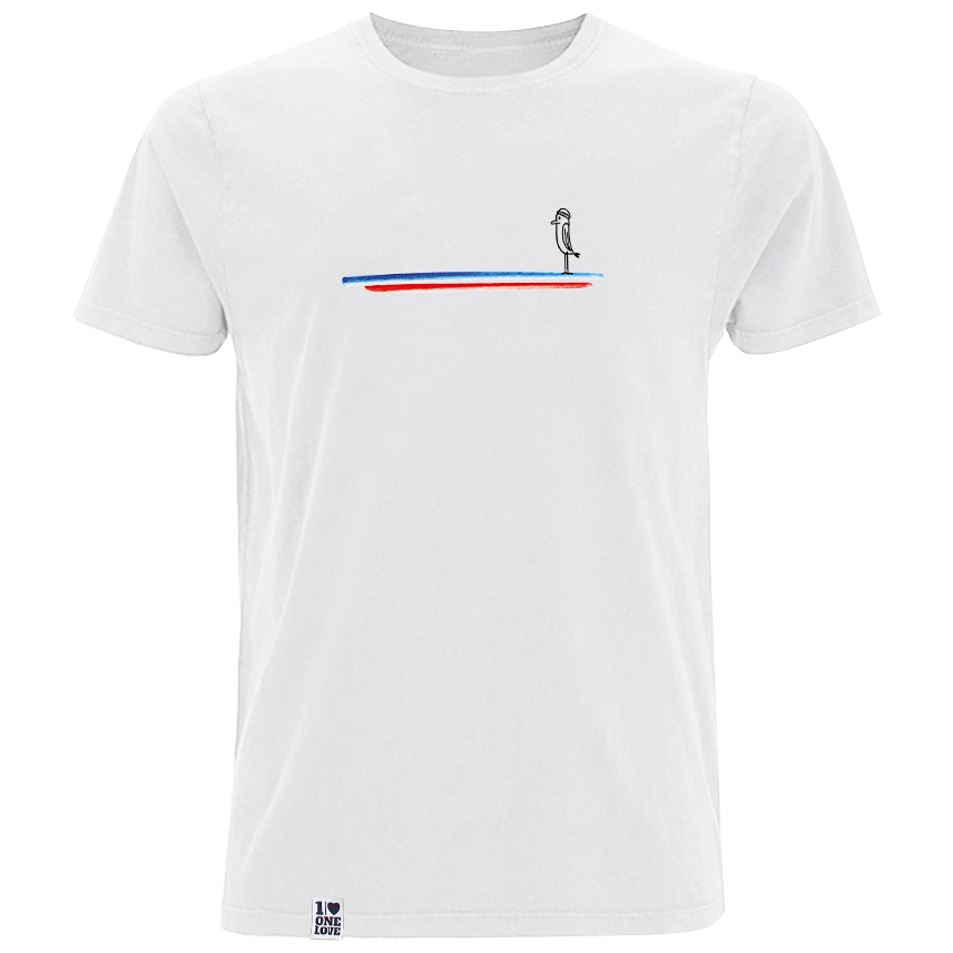 Blau Weiss Rot Piepmatz - Herren Shirt | 100% Bio-Baumwolle