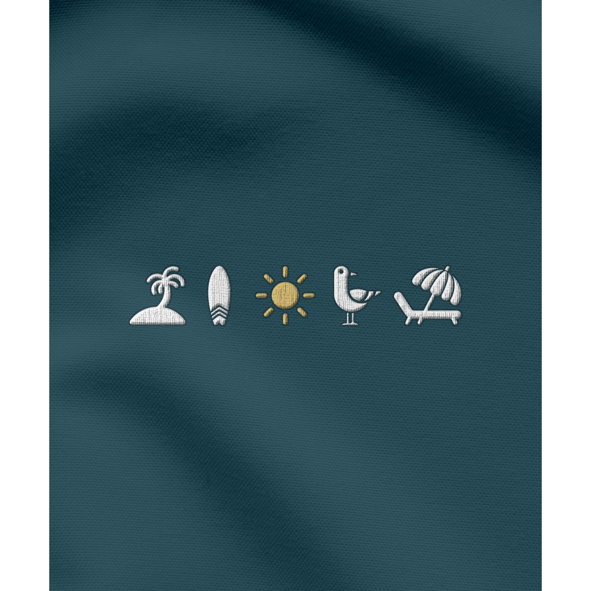 Beach Vibes - Herren Shirt | 100% Bio-Baumwolle | Edler Stick