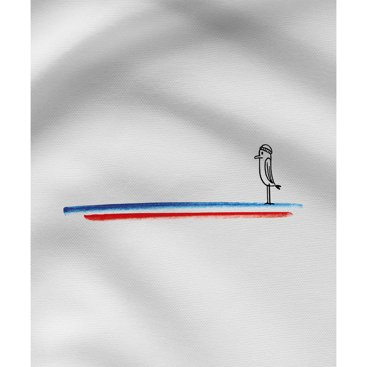 Blau Weiss Rot Piepmatz - Damen Shirt | 100% Bio-Baumwolle