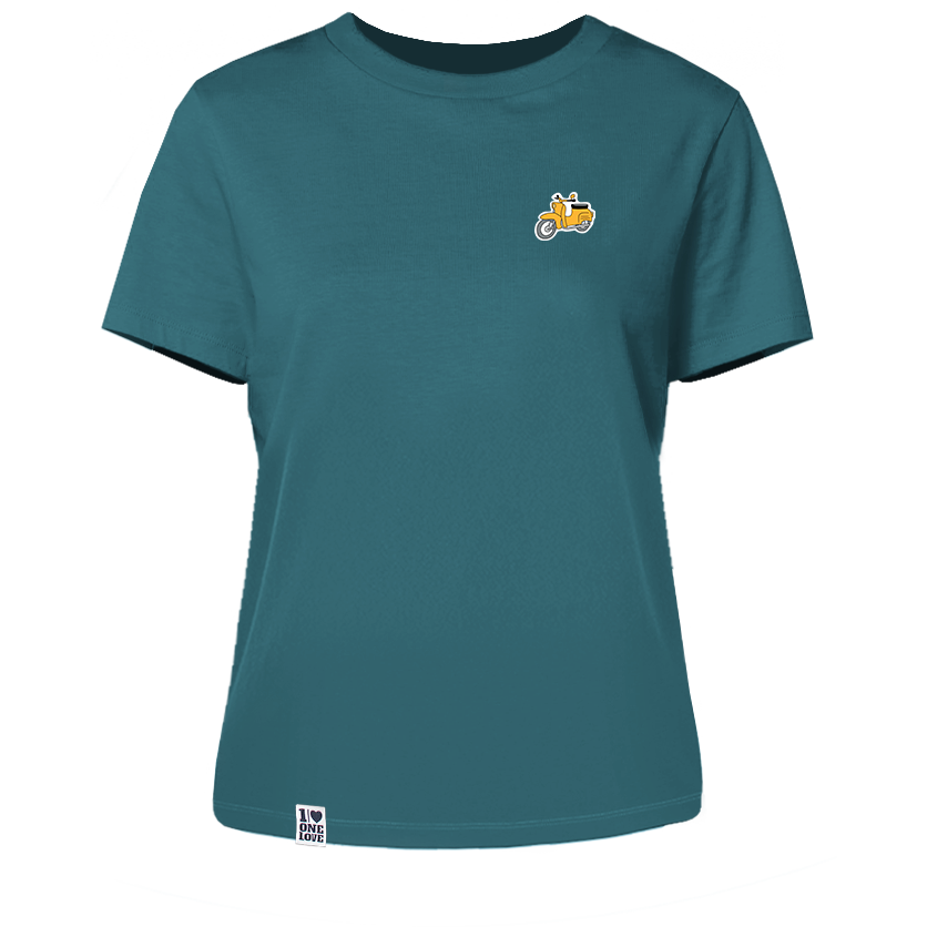 Roller - Damen Shirt | 100% Bio-Baumwolle | Edler Stick