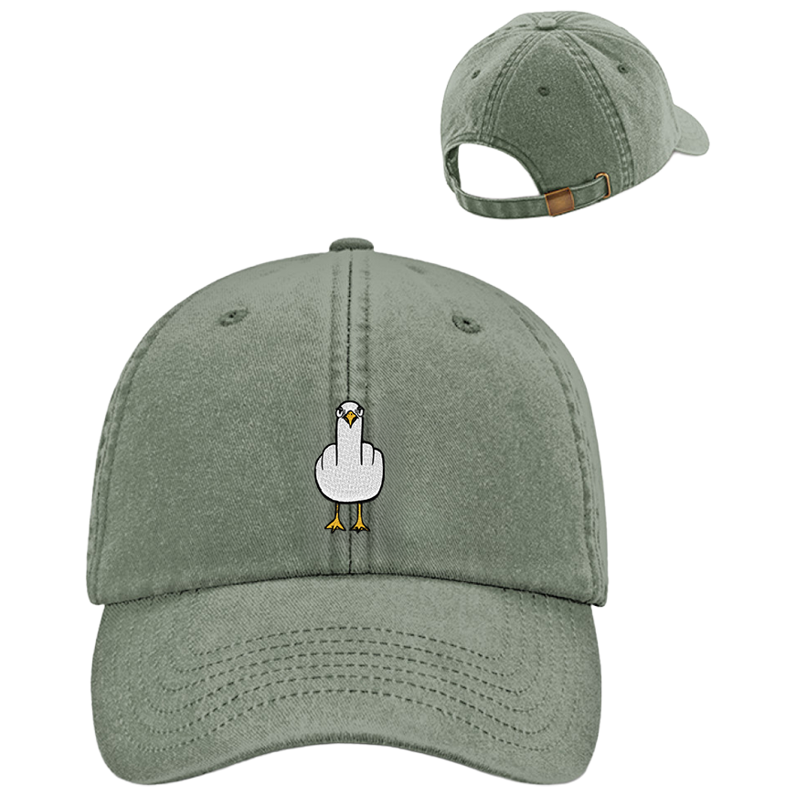 F**k You Möwe - Vintage Cap mit Stick
