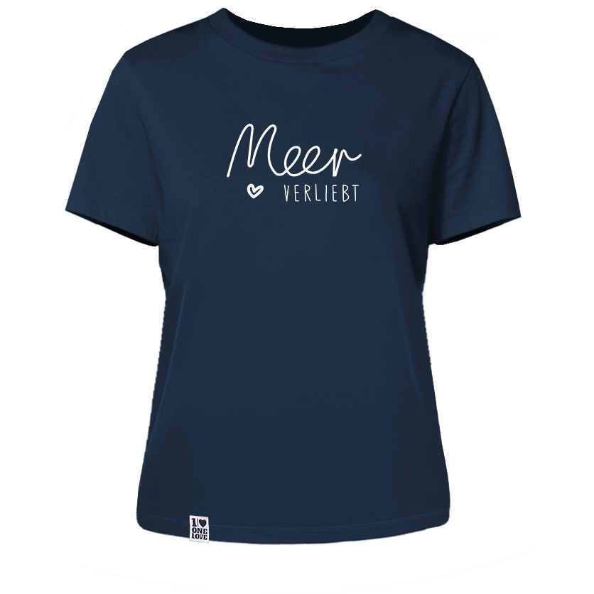 Meerverliebt - Damen Shirt | 100% Bio-Baumwolle