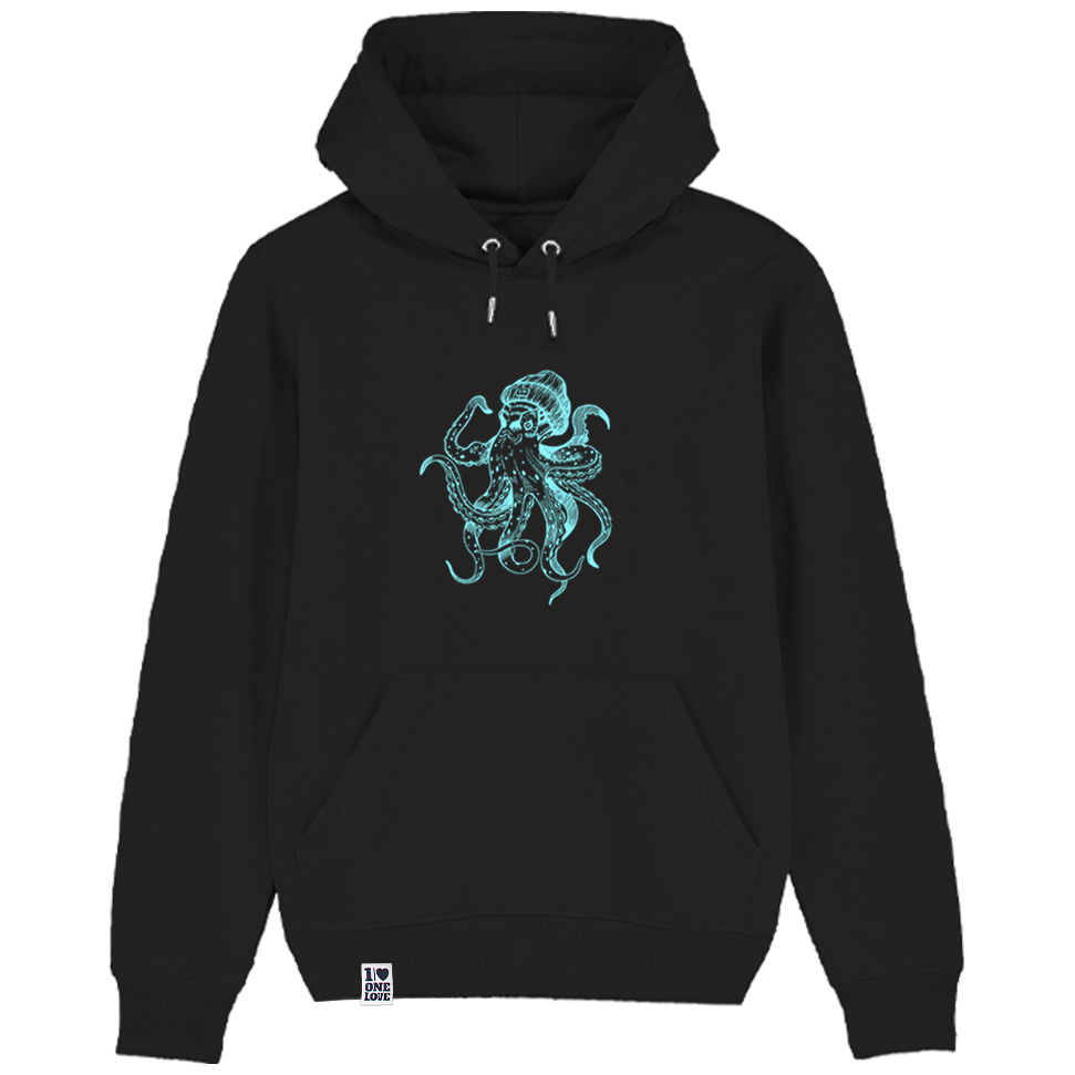 Krake – Unisex Hoodie | 100% Bio-Baumwolle